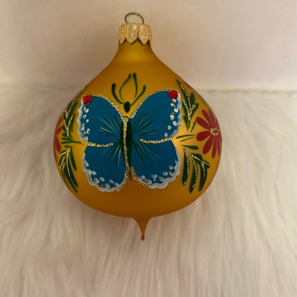 Pier 1 Imports Hand Blown Butterfly Christmas Ornament - Picture 8 of 9